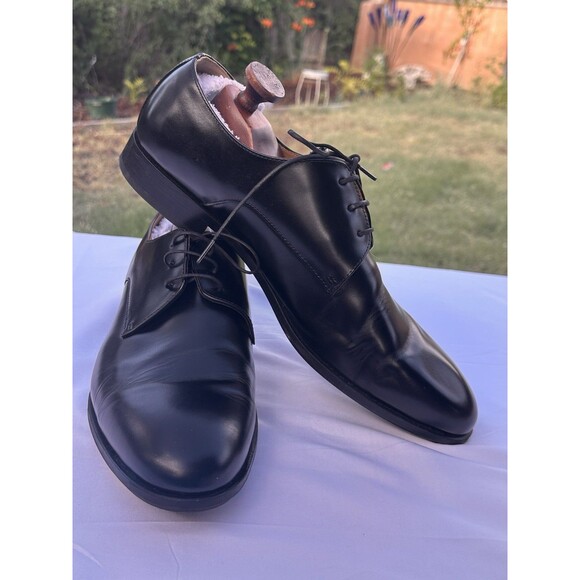 12 Men’s BOSS Plain Toe Derby Lace Up Leather Dress Shoes UK 11 main image 11